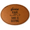 Baby Quotes Faux Leather Iron On Patch - Oval