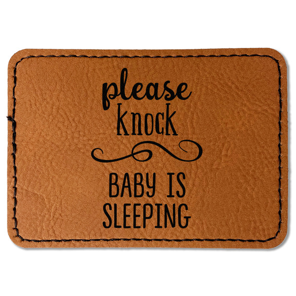 Baby Quotes Leatherette Patches - Rectangle