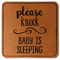 Baby Quotes Leatherette Patches - Square