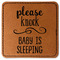 Baby Quotes Faux Leather Iron On Patch - Square