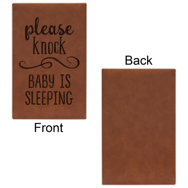 Baby Quotes Leatherette Sketchbooks - Small - Single Sided - Front & Back View