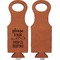 Baby Quotes Leatherette Wine Tote Single Sided - Front and Back