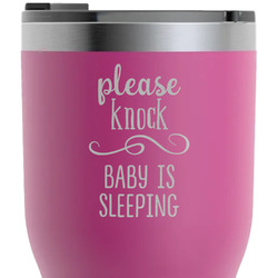 Baby Quotes RTIC Tumbler - Magenta - Laser Engraved - Double-Sided