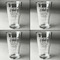 Baby Quotes Set of Four Engraved Beer Glasses - Individual View