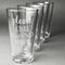 Baby Quotes Set of Four Engraved Pint Glasses - Set View