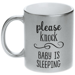 Baby Quotes Metallic Silver Mug