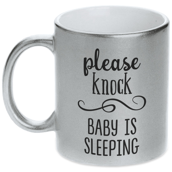 Baby Quotes Silver Mug - Main