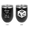 Baby Quotes Stainless Wine Tumblers - Black - Double Sided - Approval