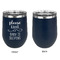 Baby Quotes Stainless Wine Tumblers - Navy - Single Sided - Approval