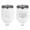 Baby Quotes Stainless Wine Tumblers - White - Double Sided - Approval