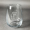 Baby Quotes Stemless Wine Glass - Front/Approval