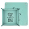 Baby Quotes Teal Faux Leather Valet Trays - PARENT MAIN