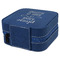 Baby Quotes Travel Jewelry Boxes - Leather - Navy Blue - View from Rear