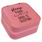 Baby Quotes Travel Jewelry Boxes - Leather - Pink - Angled View