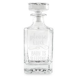 Baby Quotes Whiskey Decanter - 26 oz Square