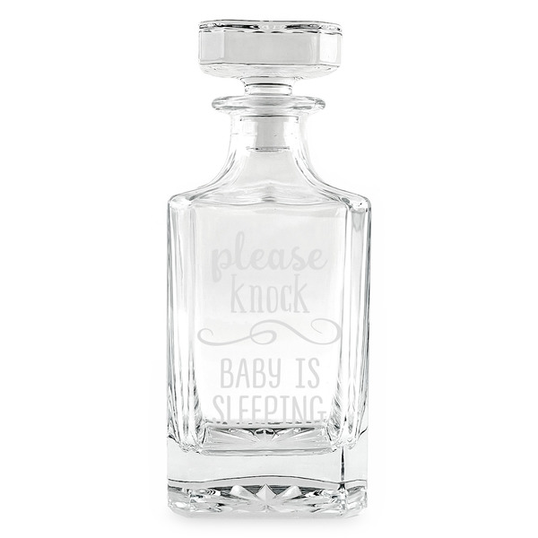 Baby Quotes Whiskey Decanter - 26oz Square - FRONT