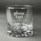 Baby Quotes Whiskey Glass - Front/Approval