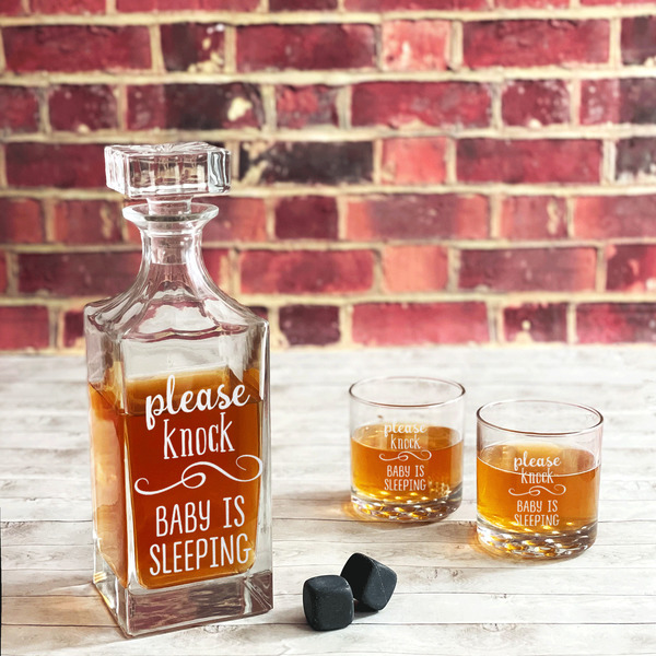 Baby Quotes Whiskey Glass - In Context