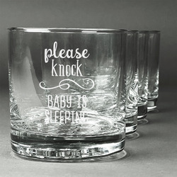 Baby Quotes Whiskey Glasses (Set of 4)