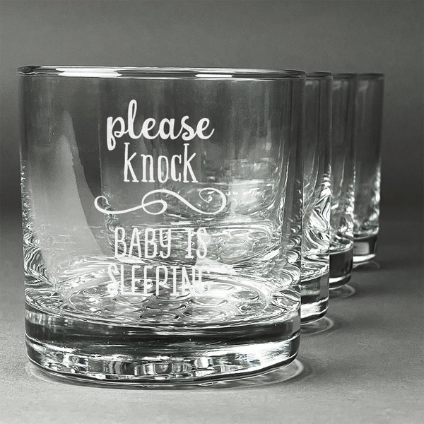 Custom Baby Quotes Whiskey Glasses (Set of 4)