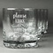 Baby Quotes Whiskey Glasses Set of 4 - Engraved Front