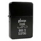 Baby Quotes Windproof Lighters - Black - Front/Main