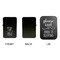 Baby Quotes Windproof Lighters - Black, Single Sided, w Lid - APPROVAL