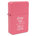 Baby Quotes Windproof Lighter - Pink - Single Sided