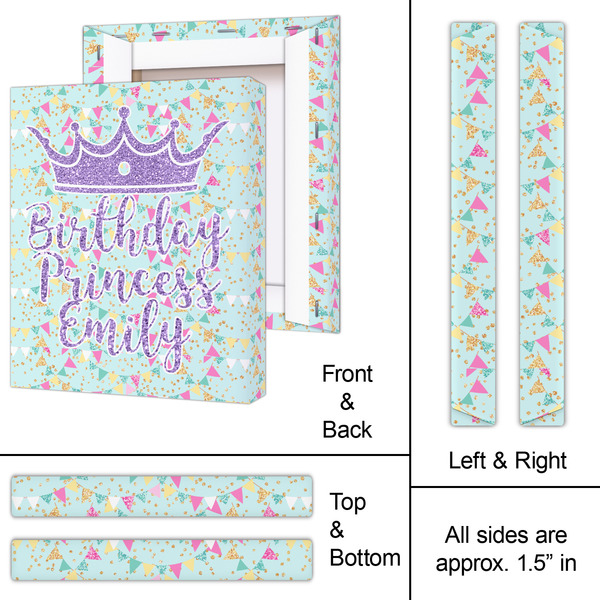 Birthday Princess 11x14 - Canvas Print - Approval