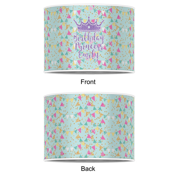 Birthday Princess 12" Drum Lampshade - APPROVAL (Poly Film)