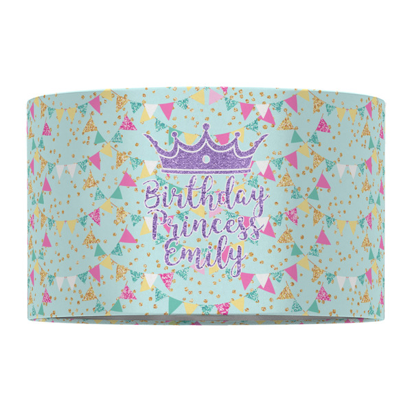 Birthday Princess 12" Drum Lampshade - FRONT (Fabric)