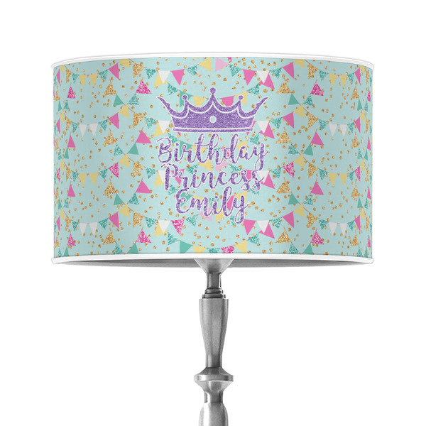 Custom Birthday Princess 12" Drum Lamp Shade - Poly-film (Personalized)