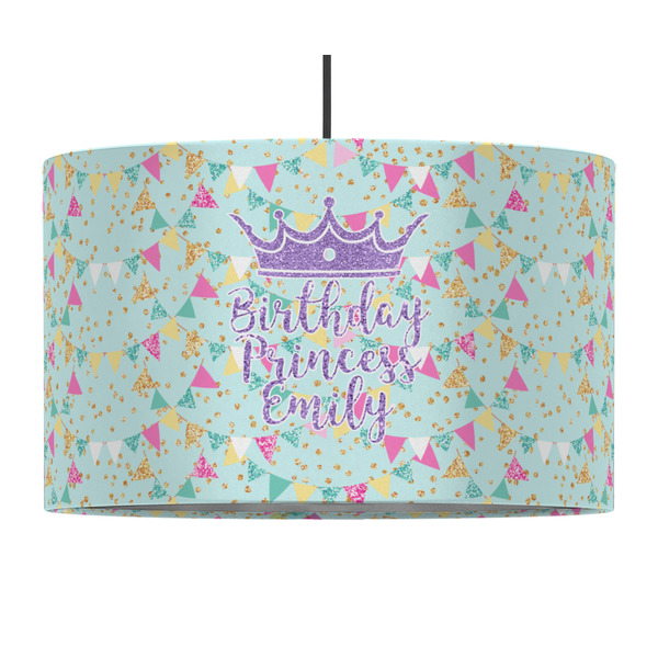 Birthday Princess 12" Drum Lampshade - PENDANT (Fabric)