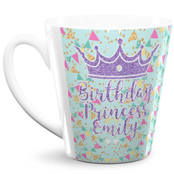 Birthday Princess 12 Oz Latte Mug (Personalized)