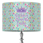 Birthday Princess 16" Drum Lamp Shade - Fabric (Personalized)