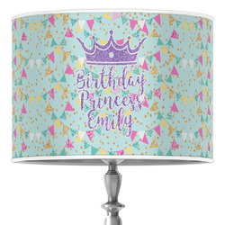 Birthday Princess 16" Drum Lamp Shade - Poly-film (Personalized)