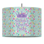 Birthday Princess Drum Pendant Lamp (Personalized)