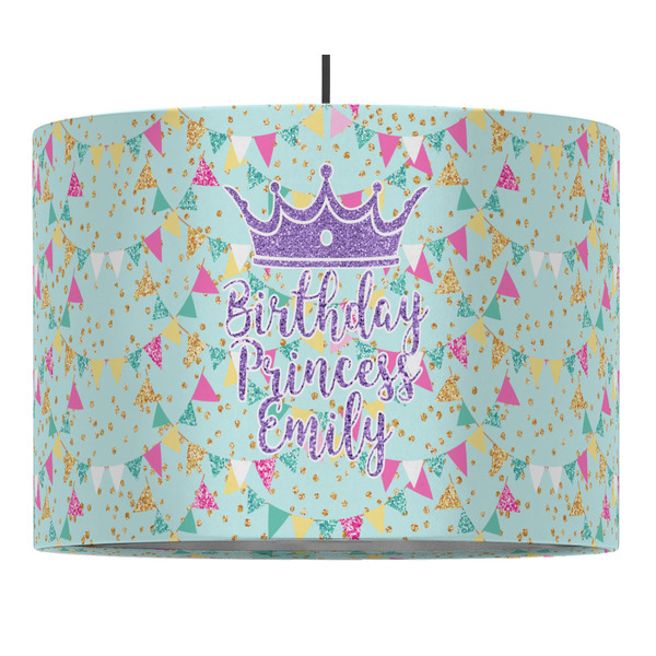 Custom Birthday Princess Drum Pendant Lamp (Personalized)