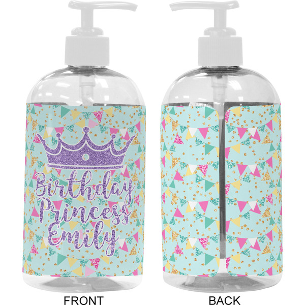 Birthday Princess 16 oz Plastic Liquid Dispenser- Approval- White