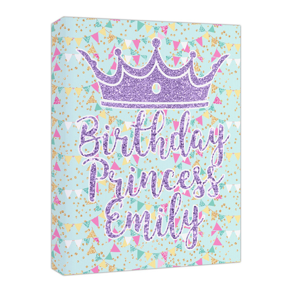 Custom Birthday Princess Canvas Print - 16x20 (Personalized)