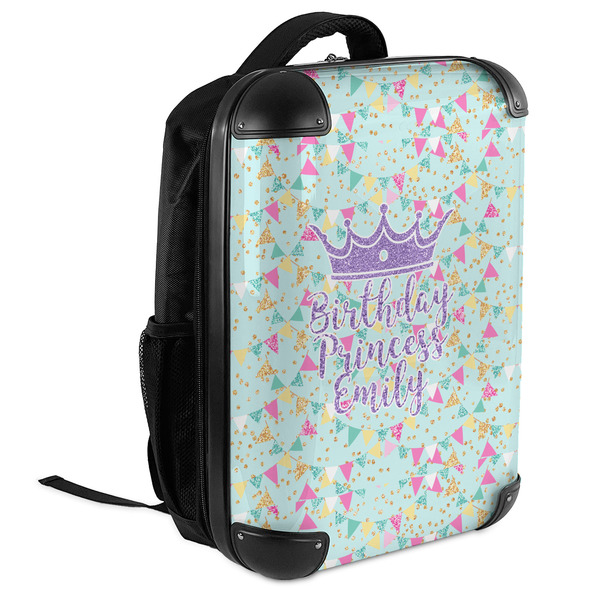 Birthday Princess 18" Hard Shell Backpacks - ANGLED VIEW