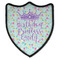 Birthday Princess Iron On Shield Patch B w/ Name or Text