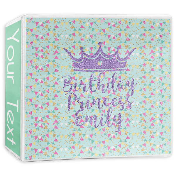 Custom Birthday Princess 3-Ring Binder - 3 inch (Personalized)