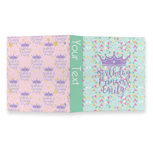 Birthday Princess 3 Ring Binders - Full Wrap - 1" - OPEN OUTSIDE