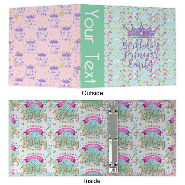 Birthday Princess 3 Ring Binders - Full Wrap - 2" - APPROVAL