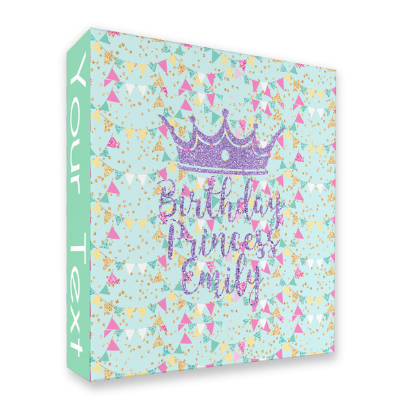 Custom Birthday Princess 3 Ring Binder - Full Wrap - 2" (Personalized)