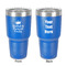 Birthday Princess 30 oz Stainless Steel Ringneck Tumbler - Blue - Double Sided - Front & Back