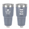 Birthday Princess 30 oz Stainless Steel Ringneck Tumbler - Grey - Double Sided - Front & Back