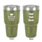 Birthday Princess 30 oz Stainless Steel Ringneck Tumbler - Olive - Double Sided - Front & Back