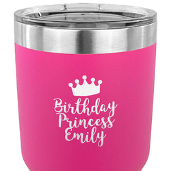 Birthday Princess 30 oz Stainless Steel Tumbler - Pink - Single Sided (Personalized)